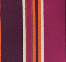 Farbmuster des Hängestuhls Solana, in Farben, die an den Sonnenuntergang erinnern – aus weichem, strapazierfähigem Stoff