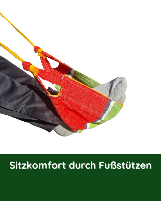 Nahaufnahme der Fußstütze am Hängestuhl Limonada